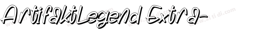 ArtifaktLegend Extra字体转换